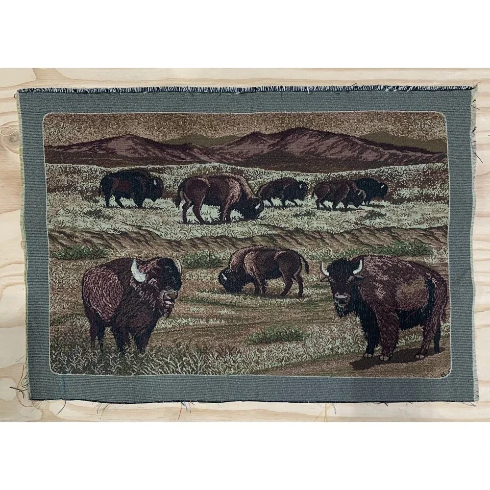 New Tapestry Panel Buffalo Approx. 18